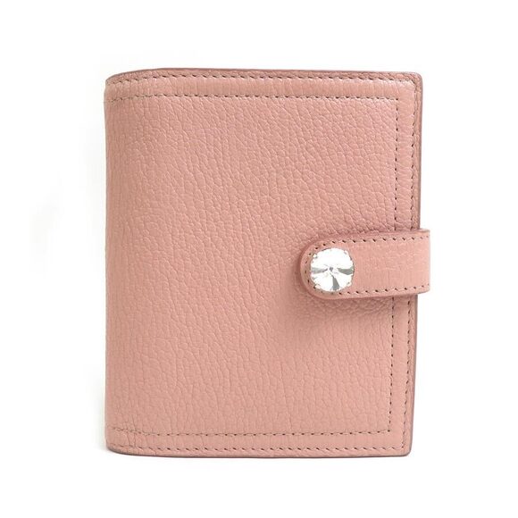 Miu Miu Pink Leather Bi fold Wallet - Picture 2 of 5